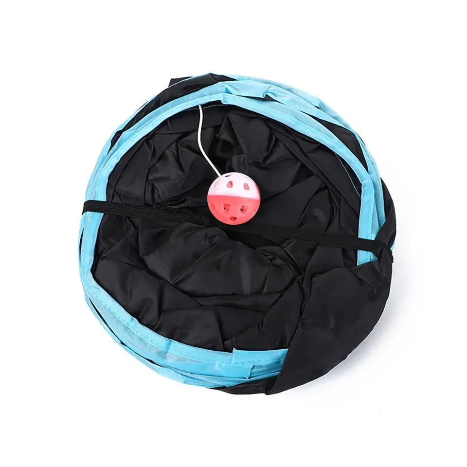 Cat Tunnel Foldable kitty Tunnel Pet Supplies S T Y Cross Pass Play Tunnel Cat Toy Breathable Drill Barrel for Indoor Loud Paper